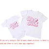 Famille Associe des tenues Sœur de frères et soeurs assortis T-shirts Big Sister Little Sister Matching Shirts Kid