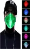 LED Rave Mask 7 Colors Luminous Halloween Light for Men Women Face Mask Music Party Christmas Light Up Masks9144068