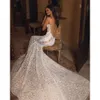 Dress Berta Mermaid Chart Wedding For Bride Spaghetti Sequins Fulllace Wedding Dresses Bridal Gowns Sweep Train Illusion Backless Lacefull Robe De Mariage es