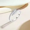 2024 Luxusmarken -Designer -Ringe Heiße Mode S925 Sterling Silver Arrow Open Ring für Frauen große Marke gleicher Stil Ringschmuck