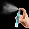 10 ml de espessura de vidro de vidro atomizador viajar perfume garrafa quadrada tubo recarregável pequeno garrafa de spray de névoa fina