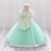 Girl Dresses Summer Green Party per bambini Bambia da bambino Weekend Princess Tulle Gown Childre