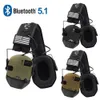 5.1 Bluetooth Earmuffs Electronic Acttive Headphone Safety Shooting Ear Protection for Hunting Buller Reduction Headset 240507