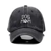 Bollmössor Vintage Washed Cotton Dog Mom Embrodery Baseball Cap för män Kvinnor Dad Hat Golf Caps Snapback Cap Dropshipping D240507