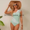 Women's Swimwear 2024 new womens swimsuit sequin leaf embroidery one piece Salon two-piece beach suit bikini H240507
