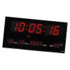 Klockor Digital LED -skärmväggklocka Kalender Tid Backlight med temperaturmätare Termometer Home Office School Projection USB