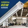 Barrina Led Shop Light 4ft 40W 5000Lm 5000K Daglicht Wit - High Uput Linkable Garage Workshop V -vormige Clear Cover T8 LED -buis Licht