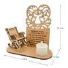 Bandlers de chaise de Noël décorations de chaise à bascule diy ornements en bois ornement de souvenir pour se souvenir des proches