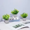 Fleurs décoratives couronnes artificielles babysbrebath fleur mini bonsaï petites plantes en pot simulées fausses fleurs table de bureau ornements en pot décor de jardin décor