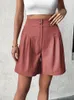 Shorts femminile Jim Nora Women Summer High Waist Pallina LADAGGIO CASTICHE CHUAD VINTAGE SOLID ABBIGLIAMI Pantaloni a matita corta femmina