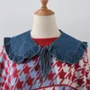 Szaliki Odłączana koszula Fałszywe obrońcy Akcesoria Lolita Doll Shawl Ruffle Denim Ramię Kobiety