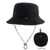 Geniş Memlu Şapkalar Kova Şapkaları Unisex Kova Şapkası Kadınlar Portatif Balıkçılık Su Geçirmez Yaz Evrensel C Dış Mekan Dağ Tırmanış Çok Fonksiyonlu Sunbonne J240425
