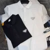 Ltaly Milan Luxury Brand T-shirt Mens Designer Women Clothes Tops Uomo Femme Rendre Triangle Match Polo Polo T-shirt surdimensionné Haikyuu
