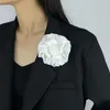 Broches 11 cm de rosa flor elegante cachecol fuckle camisa colarinho de colarinho de moda acessório de roupas corsage feminino