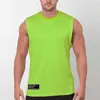 T-shirty Ćwiczenie na siłowni fitness kulturysta kamizelka biegowa letnia siatka nawilżająca knot szybka sucha bluza męska zbiornik rękawowy J240506