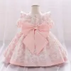 Meisjesjurken babymeisjes zomer prinses jurk roze bloemen baby