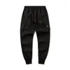 Pantalon pour hommes printemps automne fonctionnel cargo noir hommes femmes streetwear legging joggers grandes poches pantalon tactique