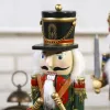 Miniatyrer 30 cm höjd trä nötknäppare soldat ornament juldocka samlarobjekt trumma