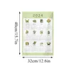 Kalender Ins 2024 Kalenderwandhangende doek Tapijtwandhangendoek voor slaapkamer kalenderstof 32x40cm kerstkamer decor