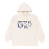 Tjejens gymnasium barns höst och vinter långärmad tröja med plysch botten fast färg tröja casual mode hoodie