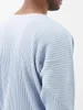 Camicie da uomo miyake piega 2024 t-shirt molla top manica lunga a collo lungo