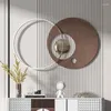 Dekorative Figuren moderne einfache einfache Metallanhänger Haushalt Wohnzimmer Hintergrund Wandhänge Korridor runde stereoskopische Designdekoration