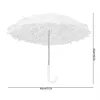 Gear witte bruiloft paraplu, vrouwen parasol witte kanten paraplu handgemaakte fotografie prop paraplu voor bruiloftsfeestje decor podium perfo
