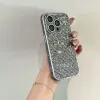 Luxe glitter mousserende diamantkisten voor iPhone 11 12 13 14 15 Pro Max plus schokbestendige lenscamera -bescherming Bling Rhinestone Bumper Cover Case