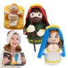 Miniatures Poupée en peluche pour enfants garçons filles Jésus peluche Christ Sauveur de jouets religieux avec un sourire religieux Favors