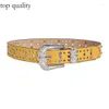 Ceintures de ceinture Pu ceinture avec boucle de papillon de diamant pour les amateurs de mode jeans jupe 360