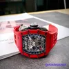 Minimaliste RM Wrist Watch RM11-03 Red NTPT Limited Tourbillon Full Hollow Manual Leisure Business RM1103