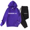 NOUVEAU MEN MEN FEMMES SUISSOIRES HOODIES CONCUNDR 16 COULEUR PRINT THEP TOUR ET LONG PANT 2 pièces Set Men Automne Fleece Jogger Sports Suit