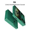 X6 3,5 polegadas IPS Screen Handheld Game Player Dual Joystick 11 Simuladores GBA Console de videogame para crianças Presentes DHL