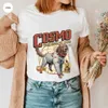 T-shirt féminin Cosmo Space Dog T-shirt Vintage Rocket Lylla Floor T-shirt Superhero Movie Inspiration T-shirt T-shirt à manches courtes Hipster TOPL2405