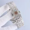 41 mm Moissanites Watch Womens Automatic Mechanical Watch 316L Stahl Sapphire Ladies Business Armbandwatch Montre de Luxe