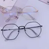 Solglasögon flexibla ramar anti-blue lätta glasögon stiliga blå blockerande glasögon med åttonram för unisex eye bluelight
