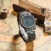 Reloj para hombres relojes de lujo size40.5 mm l reloj de pulsera de madera de madera Uwood Japón Miyota Quartz Moving Relojes con caja de alta calidad