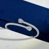 Bangle Luxe Hot Brand Pure 925 Sterling Silver Sieraden Dames Snake Druppel Design Bracelet Wedding Party Q240506