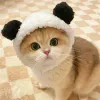 Case Copertina per gatto per gatto per gatto orecchie di coniglio Cappello da pet da cucina divertente