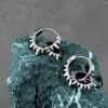 Brincos de bronzeamento criativo Design criativo picos minúsculos argolas femininas