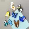 Magneti frigorifero 1 PVC Nuovo magnetico Cute Frog Dog Whale Panda Cartoon Frigorifero Cucina Magnetica Adesivo Magnetica Scheda magnetica WX