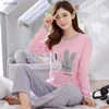 Frauen Nachtwäsche Cartoon Damen Pyjama Set Womens Pyjama Long Damen Pyjama Cavai Set Womens Clothing Set 2019 Abendkleid WX