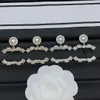 Boucles d'oreilles de créateur de marque c étalon 18k Gold titane acier étalons géométriques Vogue Femmes d'oreille Brinége de mariage Bijoux de fête