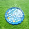 100/170cm childrens dash game mat Outdoor lawn beach letter Inflatable water spray game beach mat 240428