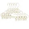 Hangers 5 stks huishoudelijke kledinghanger met cliphangende rok multifunctionele Traceless Home Storage Organizer