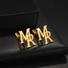 Customized Name Initials Stylish Simple Stainless Steel Cufflinks For Men Wedding Party Gift Groom Men Initials Man Jewelry 240507