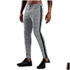 Pantalones para hombres Nuevos hombres a cuadros Capricon Bottom Streewear Chino Fit Slim Jogger Macho Skinny Sweats pantalones Track1 Drop de entrega de gota Cl Dhwep