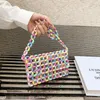 Sacchetti da sera Summer Small Bag 2024 Candy Color Envelope a mano in tessuto cavo