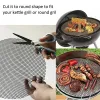 Accessoires anti -aanbak draad mesh grill mat barbecue accessoires hoge temperatuur resistent bbq rooster buiten bakkussen ovengereedschap hot verkopen