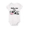 Abiti abbinati in famiglia mucca sacra sono un outfit abbinata per famiglie baby un compleanno papà mamma sis bro tees look thirt tops vestiti di compleanno pagliaccio d240507